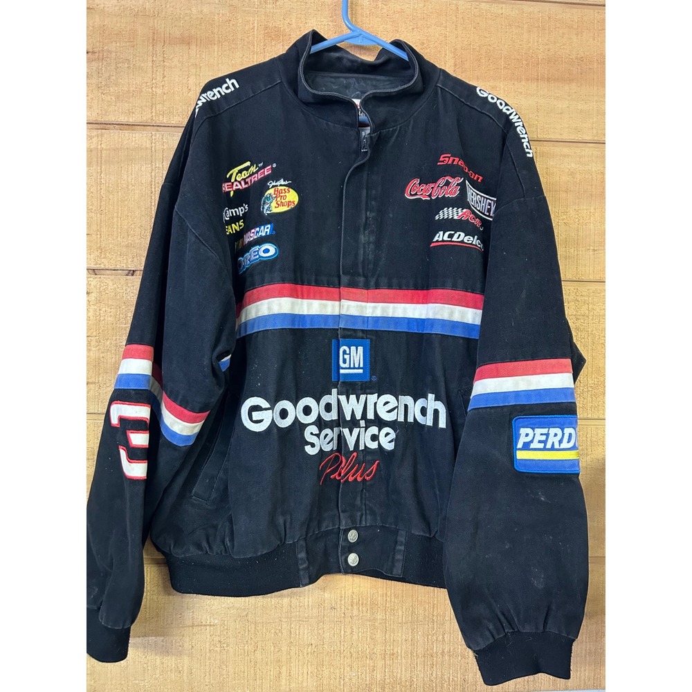 Chase Authentics Dale Earnhardt GM Goodwrench Racing Jacket XL Black Vintage